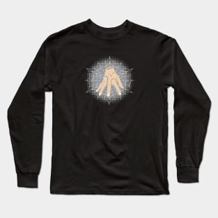 Zombie hand in spider web Long Sleeve T-Shirt